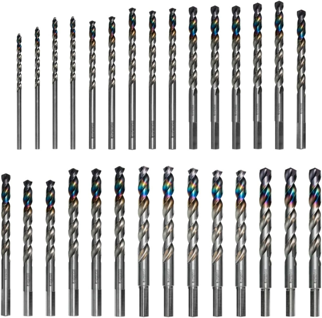 Diablo Metal Demon Drill Bit Set with Thermal Shield Protective Coating for Mild, Hardened and Stainless Steel - 29-Pieces Set - DMD-T29