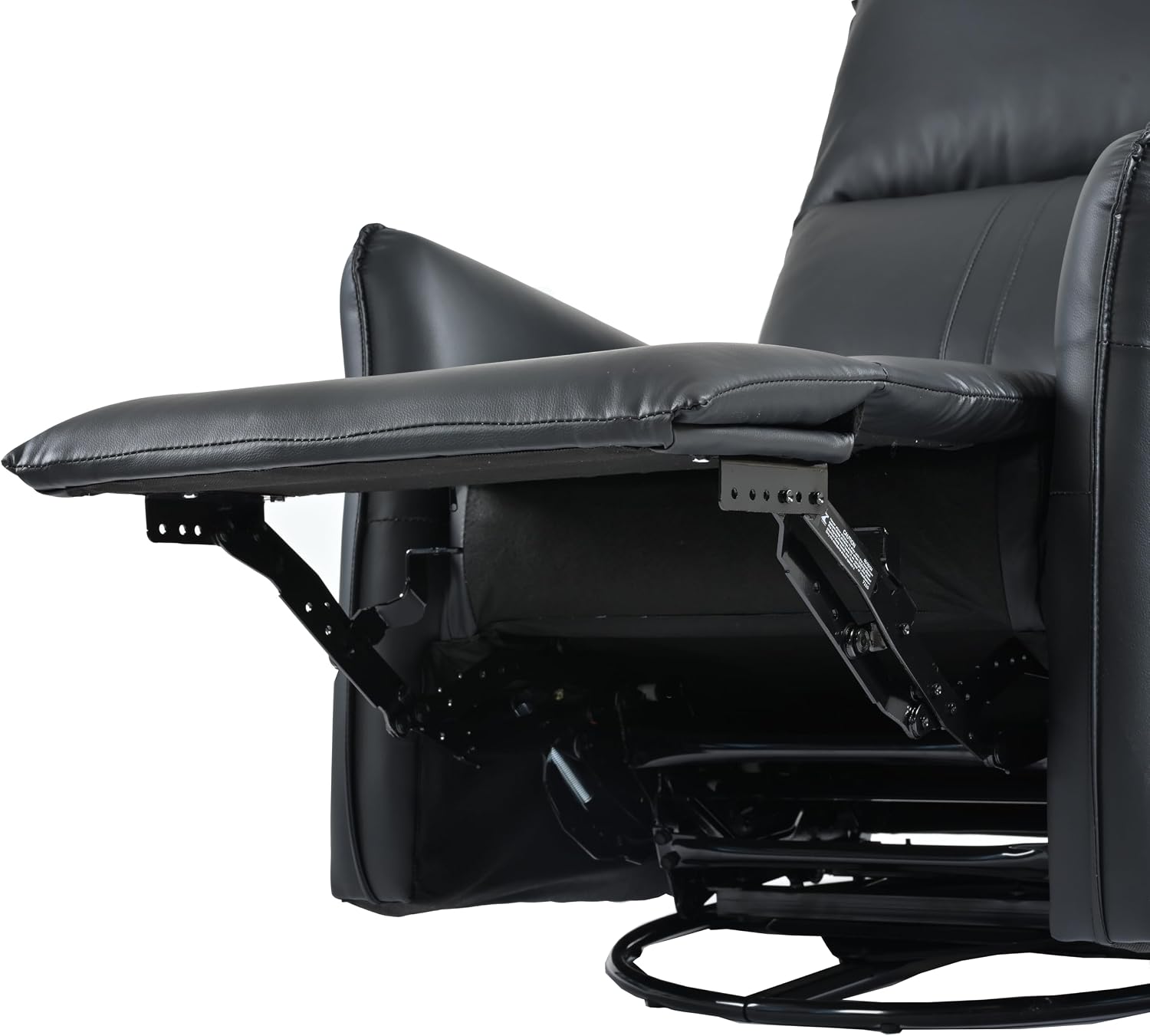 Ball & Cast Power Recliner Chair with USB and Type-c Ports,Swivel Rocker Recliner Sofa W/Padded Backrest,Infinite Position Power Lift Chair,for Living Room,Bedroom,Home Theaters,Black