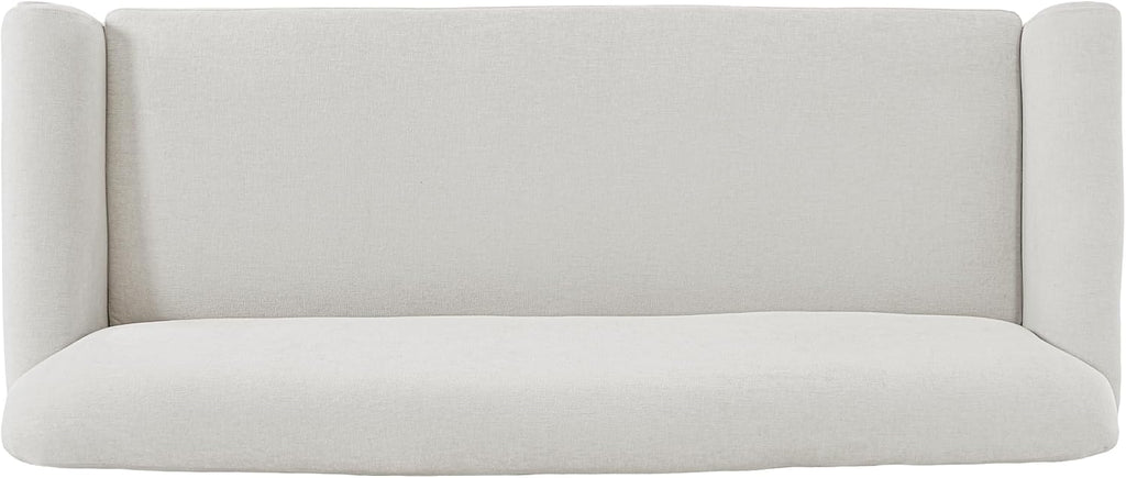 Christopher Knight Home Sola 77.5'' Modern Chenille Upholstered Loveseat Sofa with Rolled Armrest and Rubberwood Frame, 2-Seater Home Sofa Living Room, Comfy Couch for Hotel/Apartment, Light Grey