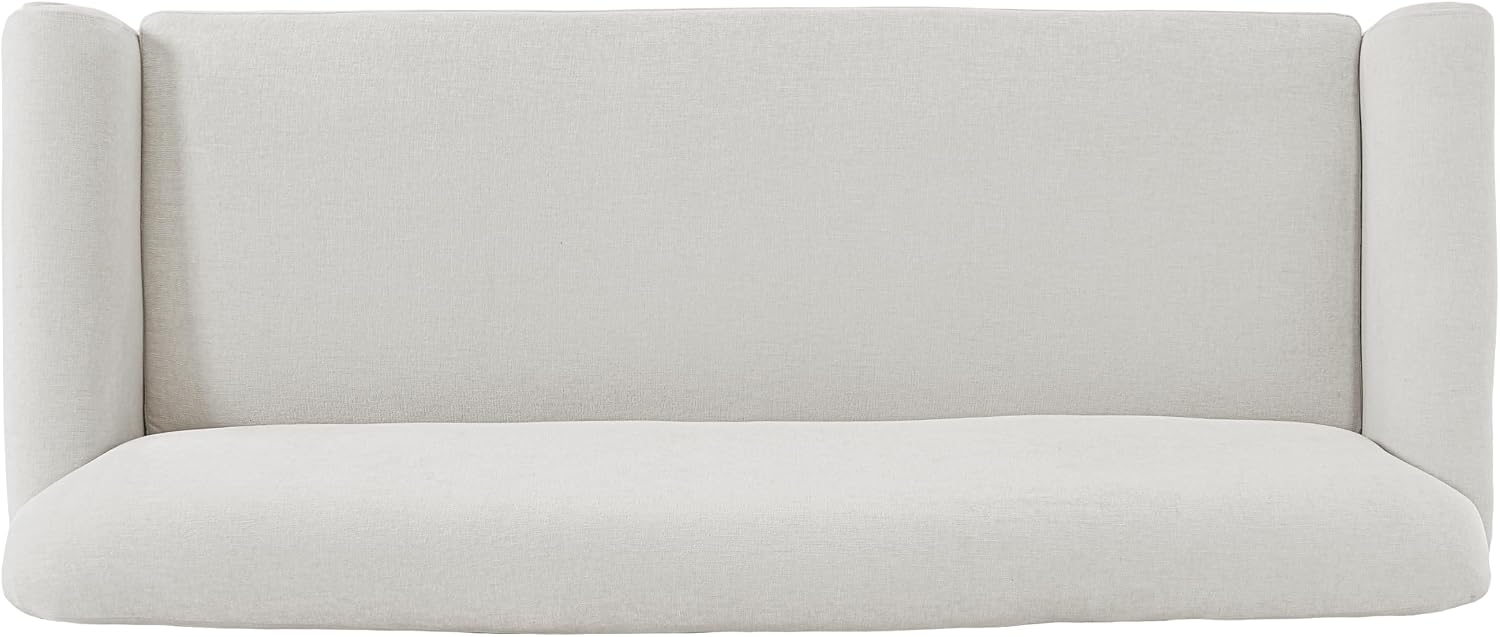 Christopher Knight Home Sola 77.5'' Modern Chenille Upholstered Loveseat Sofa with Rolled Armrest and Rubberwood Frame, 2-Seater Home Sofa Living Room, Comfy Couch for Hotel/Apartment, Light Grey