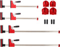 12-Piece Parallel Clamp Kit, 24' & 40' Bar Clamps with Bench Dogs & Framing Blocks, Heavy-Duty Woodworking Clamps for DIY, Carpentry, and Woodworking Projects, 5000 lb Force