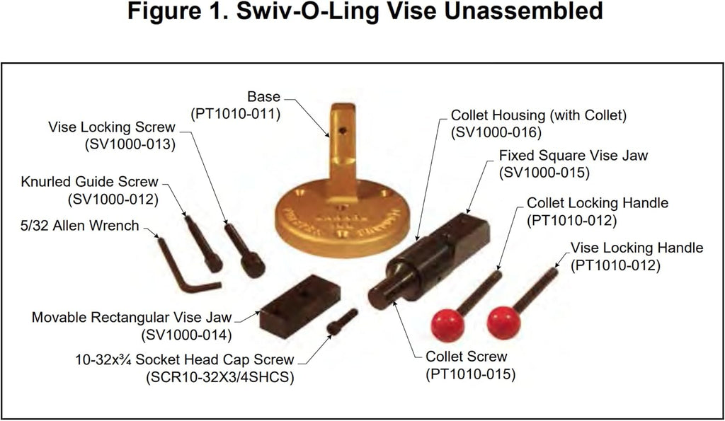 Forster Products Swiv-O-Ling Vise, 360 Degree Rotation, Hardened Jaws, Bench Vise for Gunsmiths, Fly-Tiers, Hobbyists & DIY
