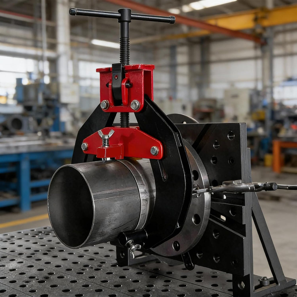 8'-16' Heavy Duty Pipe Alignment Clamp, Professional Quick Release T-Handle for Welding & Fittin