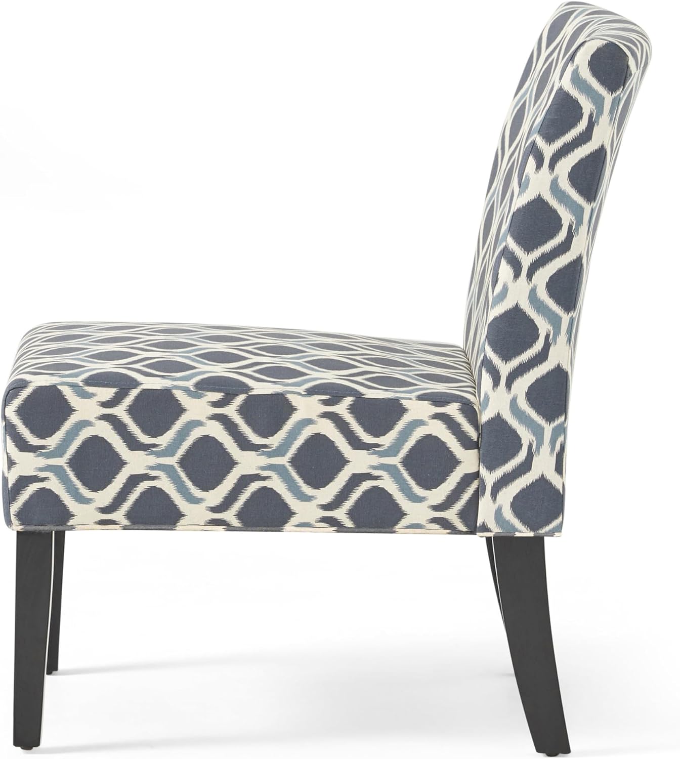 Christopher Knight Home Kassi Fabric Accent Chairs, 2-Pcs Set, Blue / Navy