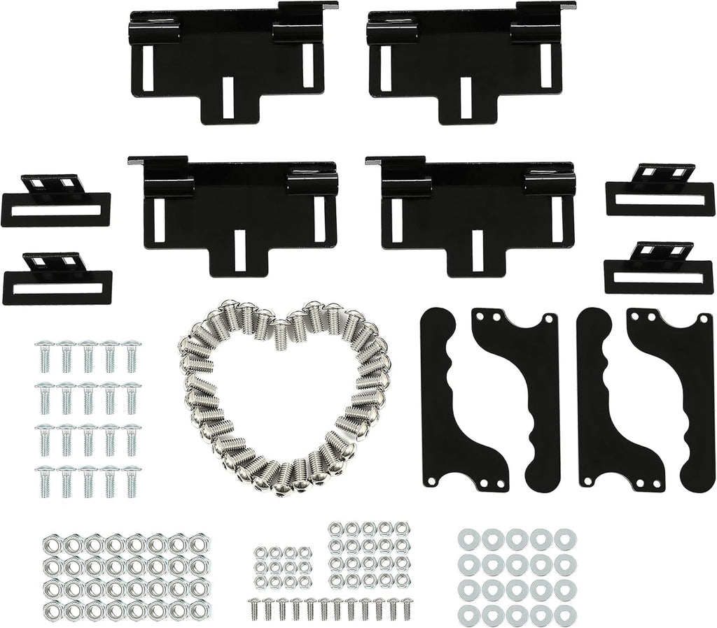 HECASA Full Doors Aluminum Compatible with 2017-2021 Can-Am Maverick X3 MAX 4 Left & Right Door Hard Door Panels Inserts Kit Aluminum Suicide Doors W/O Door Latches