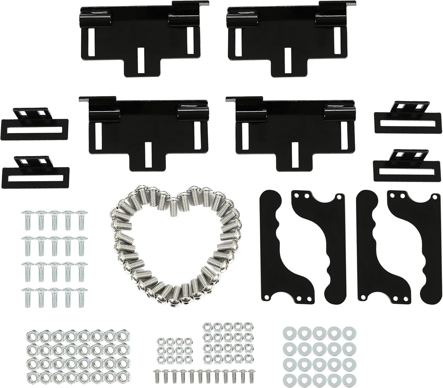 HECASA Full Doors Aluminum Compatible with 2017-2021 Can-Am Maverick X3 MAX 4 Left & Right Door Hard Door Panels Inserts Kit Aluminum Suicide Doors W/O Door Latches