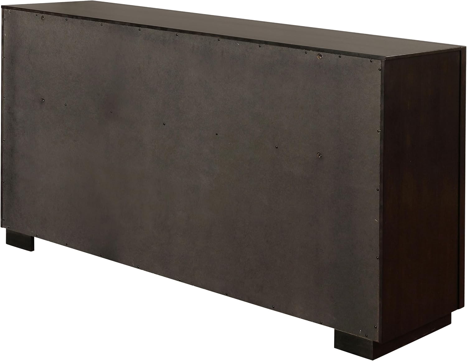 Coaster Home Furnishings - Durango - Wood - 8-Drawer Dresser with Metallic Pulls, Metal Extension Glide, and Felt-Lined Top, Contemporary Style - Smoked Peppercorn - 223263
