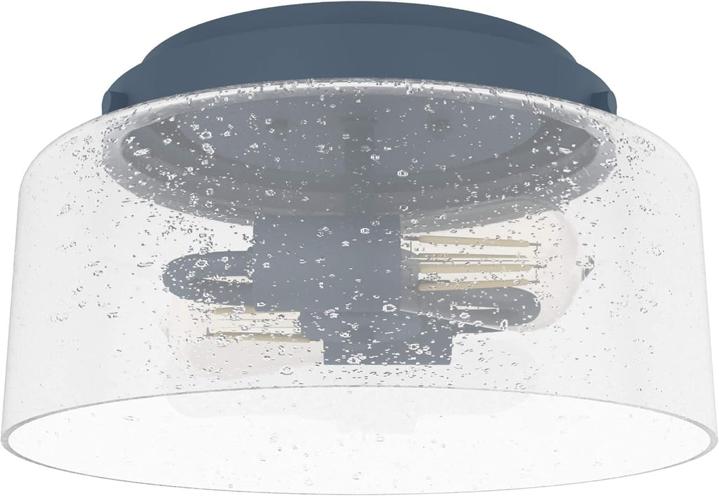 Hunter Fan Company 19163 Hartland Flush Mount Light, Indigo Blue