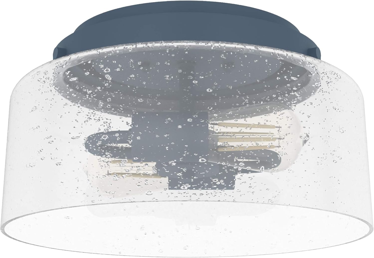 Hunter Fan Company 19163 Hartland Flush Mount Light, Indigo Blue