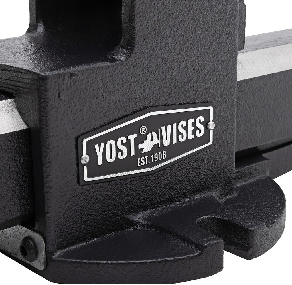 Yost Vise RHV-6 6-Inch Truck Trailer Receiver Vise | Heavy Duty Portable Work Vise | 5.9' Jaw Width, 5.81' Max Jaw Opening, 4.96' Throat | Fits Standard 2' Hitch with Hitch Pin Included