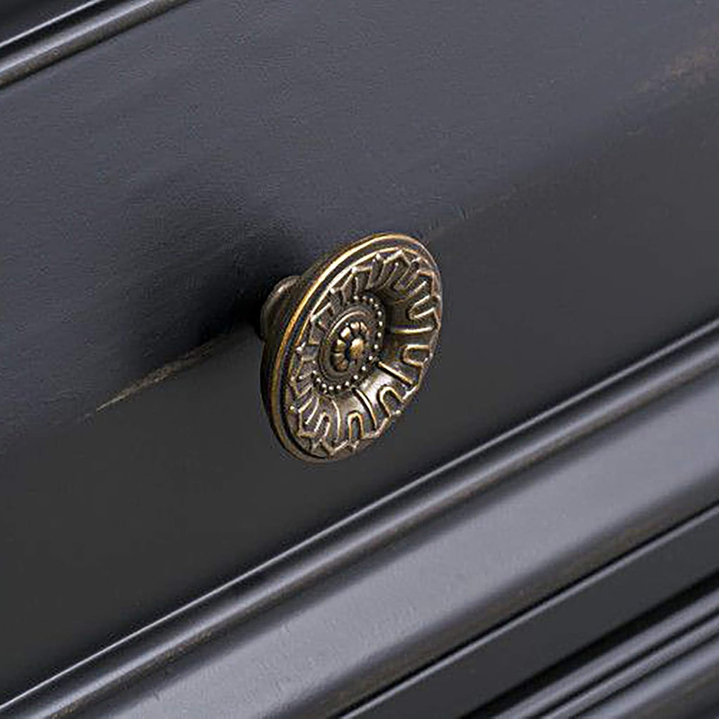 Roundhill Furniture Renova Vintage Black 7-Drawer Dresser