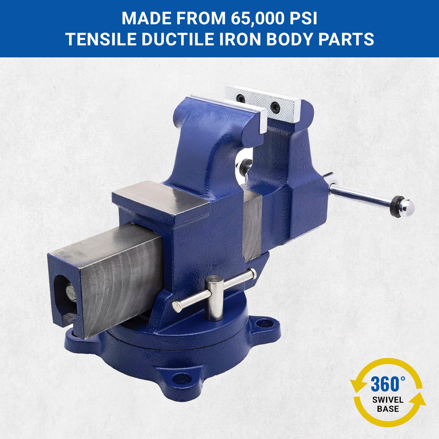 Yost Vises 204 4' Machinist Vise with 360-Degree Swivel Base