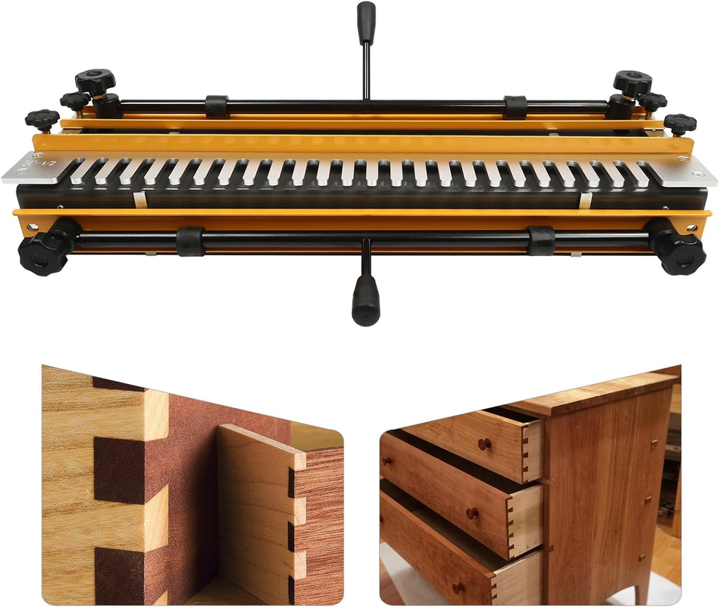 24' Dovetail Jig, Woodworking, Mini Template Kit for Precise Alignment, for Furniture & Wood Cabinet Making