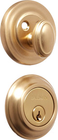 Baldwin 8231 Traditional Single Cylinder Deadbolt, Vintage Brass