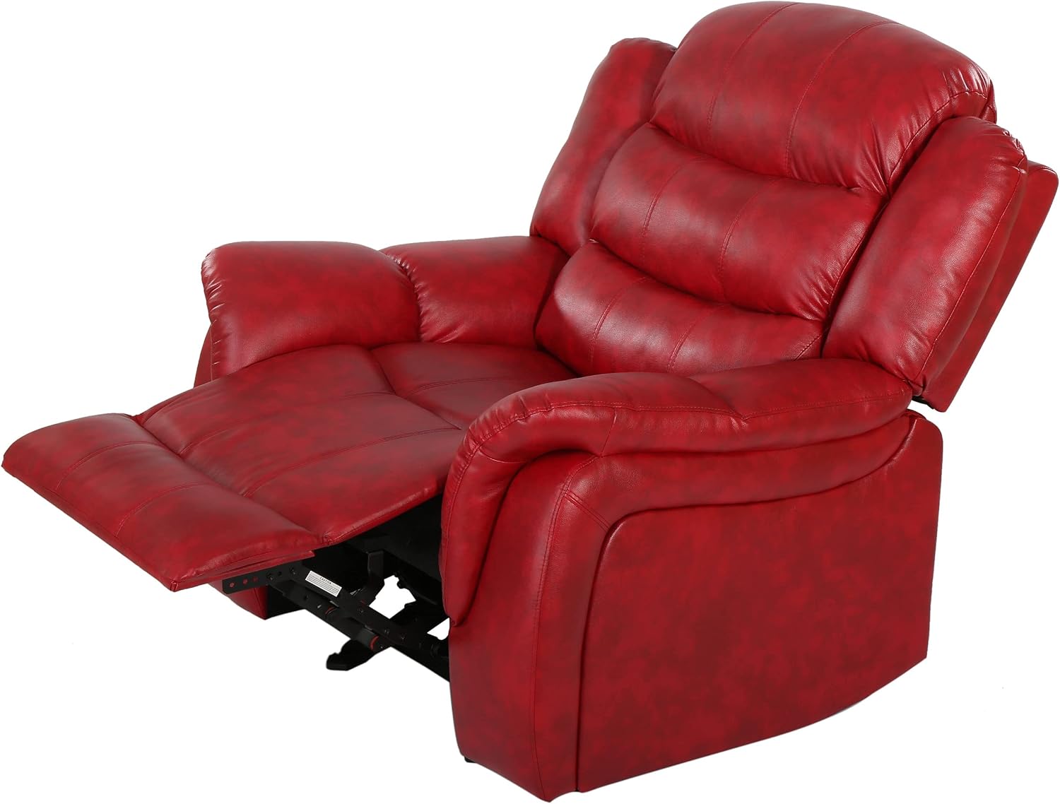 Christopher Knight Home Hawthorne Glider Recliner, Leather, Oxblood Red