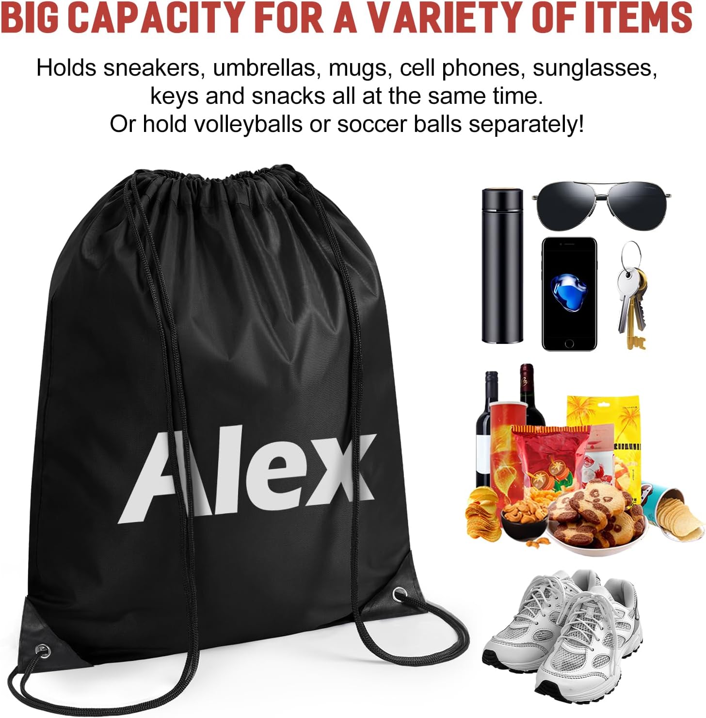 Custom Drawstring Backpack Gym Drawstring Bags 100 Packs Personalized Draw String Backpack with Your Logo Image Text Customized SackPack Bags for Sports Traveling Gym Swimming Yoga Daily Use
