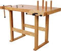 Montary 40' Wood Workbench, Heavy Duty Woodworking Bench with Adjustable Handle, 330Lbs Load Capacity Woodworking Table Work Bench for Garage, Workshop, Home Storage