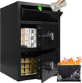 KAER 9.5 CuFt Drop Safe for Business, Cash Safe with Drop Slot, 116 lbs Heavy Duty Money Safe Box with Deposit Slot, Anti-Theft Safety Boxes for Home Floor Safe, Quick Access Digital Keypad Keys