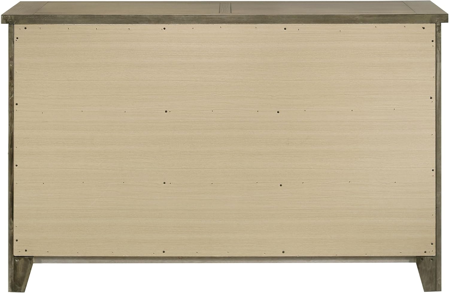 Coaster Home Furnishings - Hazlewood - Wood - 6-Drawer Dresser with Rustic Style, Antique Nickel Pulls and Oak Grain Texture - Bedroom - Vineyard Oak - 207533