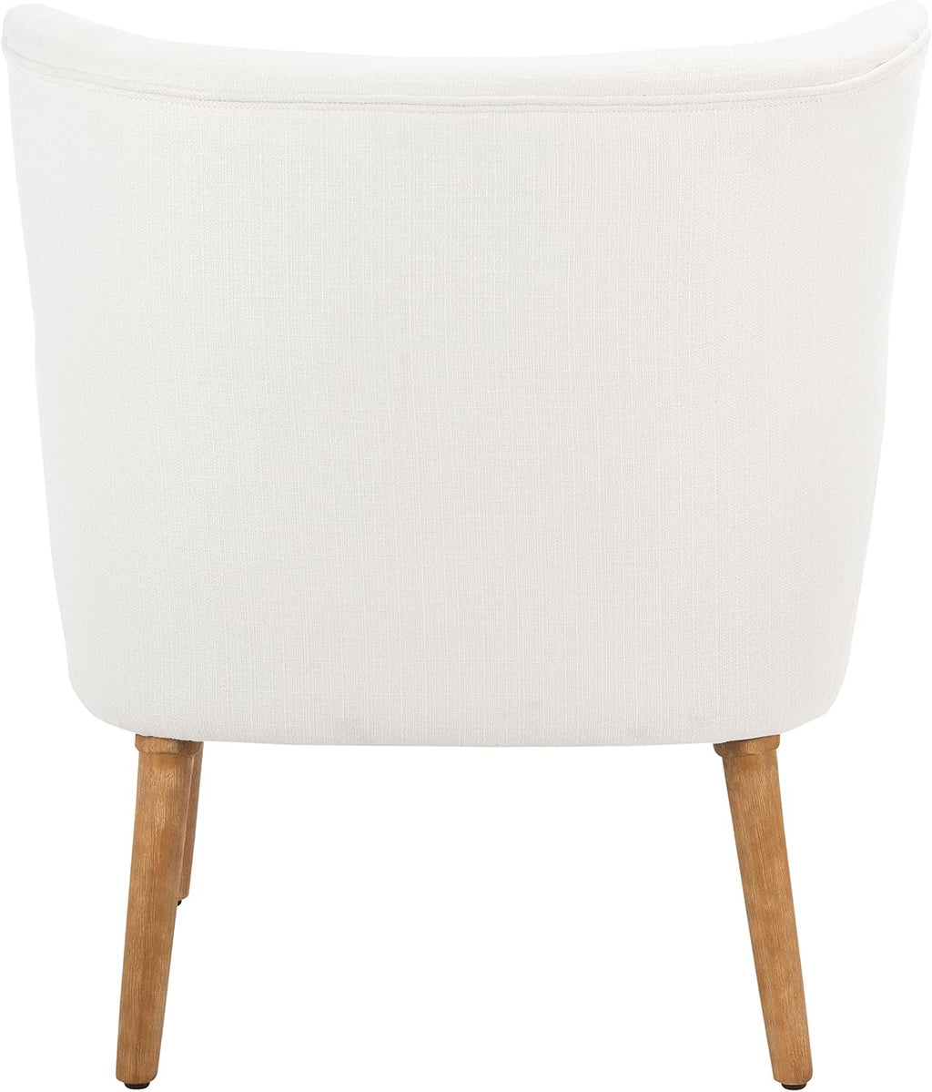 SAFAVIEH Home Collection Delfino White/Natural Accent Chair