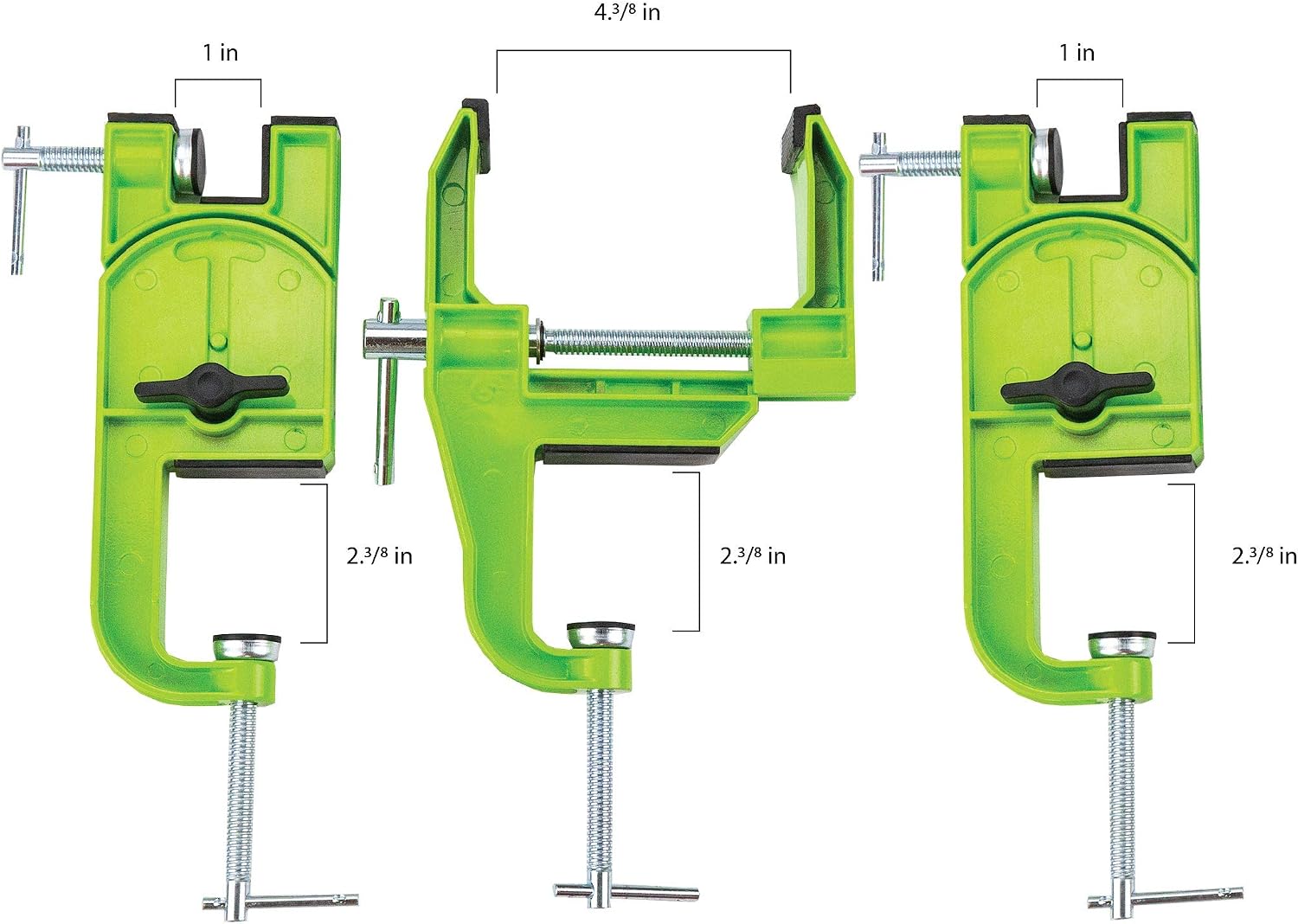 DEMON UNITED Muzzle Ski Vise -3 Vise Pcs- Quality Metal Construction- Includes 3 Buff Pads, Metal Scrapper, Cork&Felt Brush, 2 Ski Brake Retainers, 133gm Demon Hydrocarbon Speed Wax, Gummy Stone