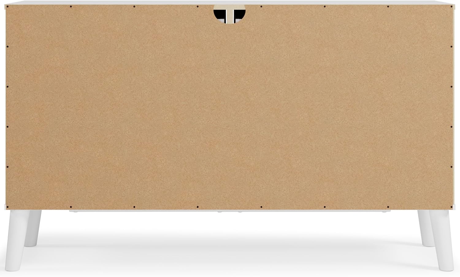 Signature Design by Ashley Piperton 6 Drawer Dresser, White & Light Brown