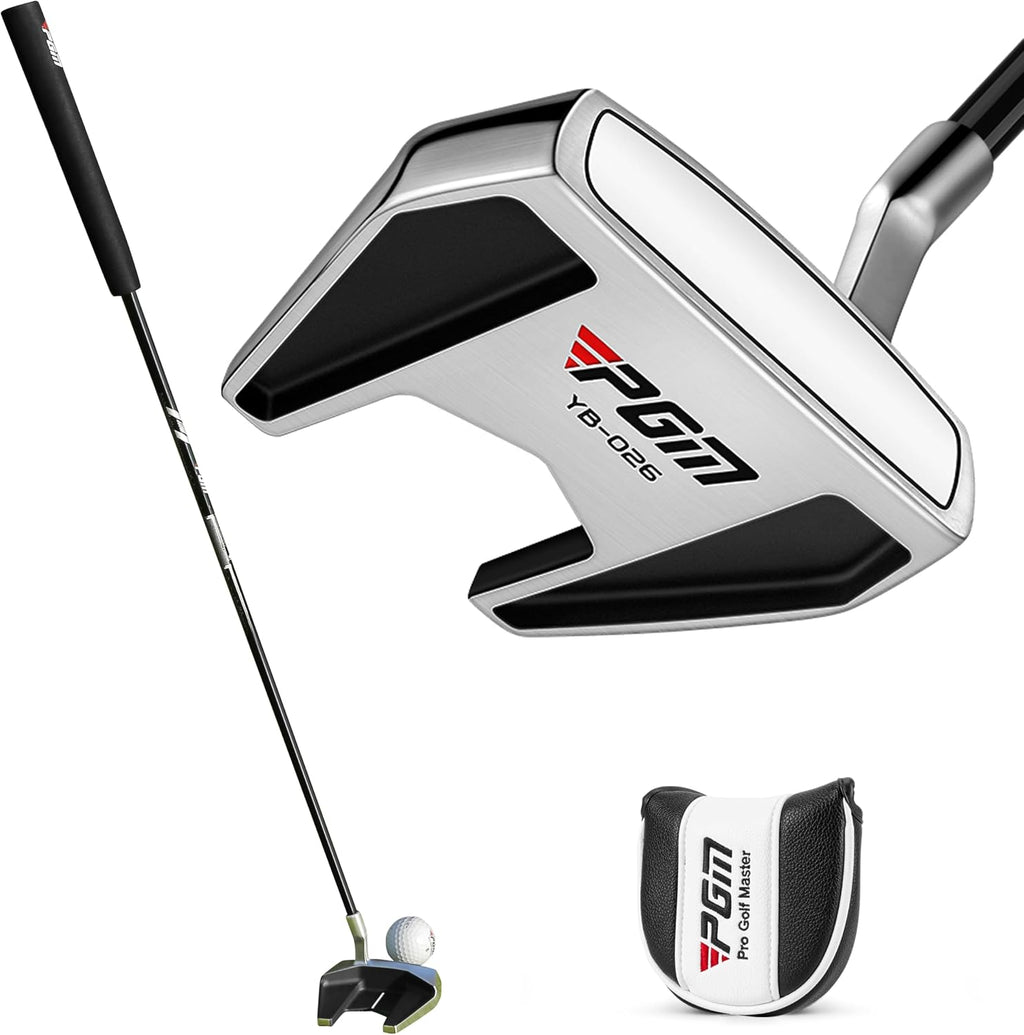 PGM Golf Putter for Men and Women - High MOI Mallet with Easy Alignment - Lightweight Graphite Shaft - Low Center of Gravity for Straighter Putts