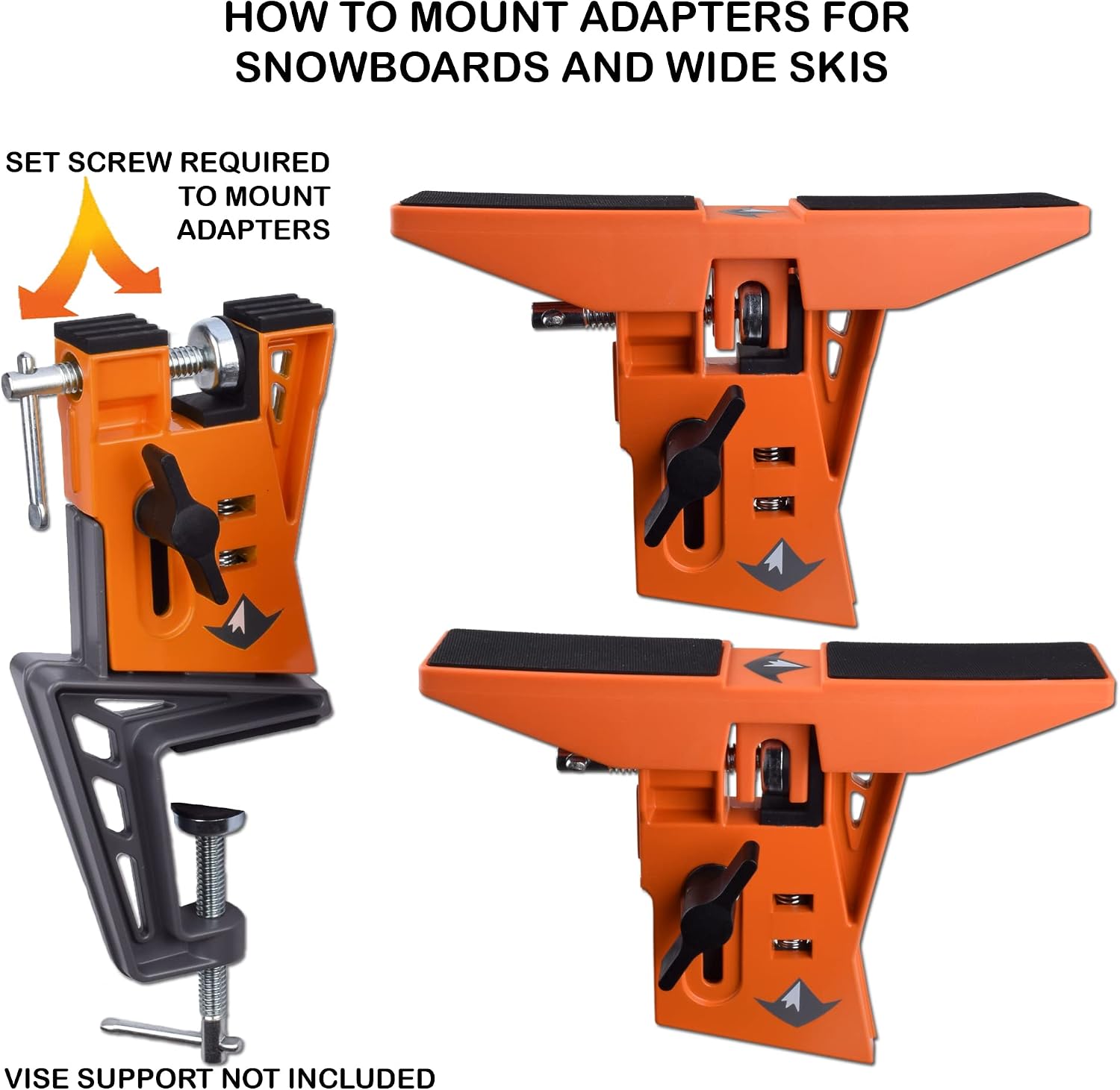 RaceWax Digital Elite Ski Wax Tuning Kit + Metal World Cup Ski Vise + Snowboard Adapter