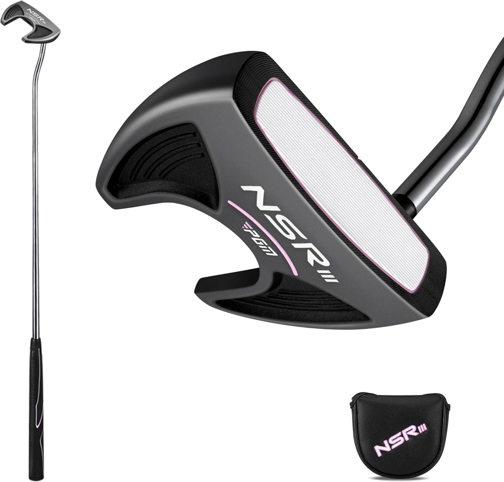 PGM 33' Golf Putters for Women Right Handed with Headcover, Alignment Aid High Moi Mallet Putter Golf Club for Straighter Putts