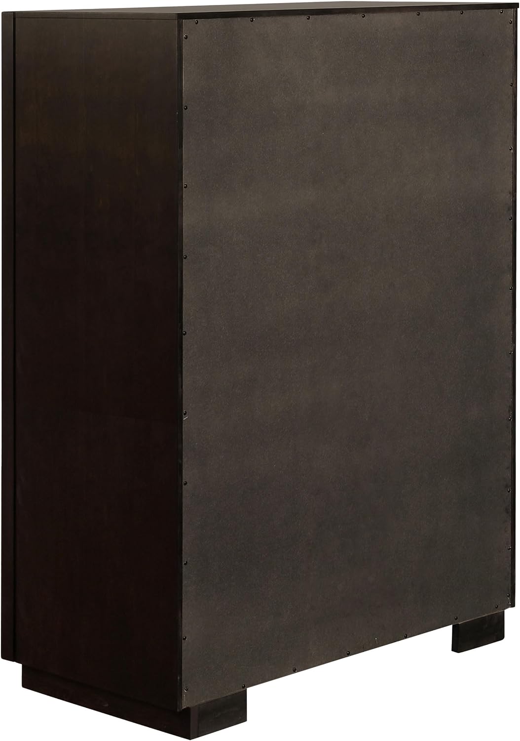 Coaster Home Furnishings - Durango - Wood - 5-Drawer Chest with Gold Accents, Linear Handles and Floating Base - Contemporary - Bedroom - Smoked Peppercorn - 223265
