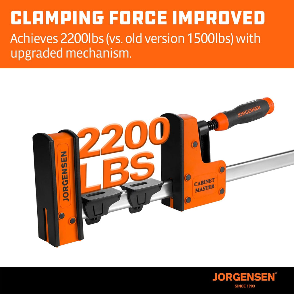 JORGENSEN 36-Inch Parallel Bar Clamp 2-Pack & Parallel Clamp Extender