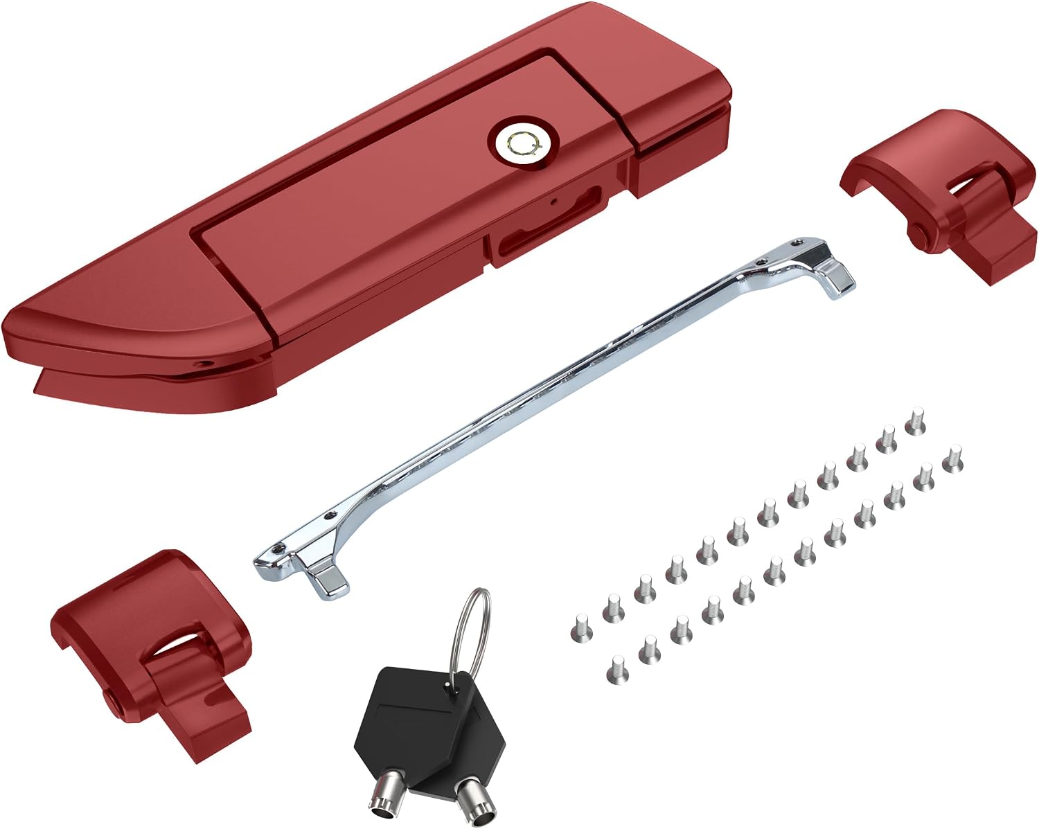 Tour Pack Latches Hinges Fit for Harley Touring Razor Chopped King Pak Road King Road Glide Street Glide Electra Glide 2014-2025 Redline Red