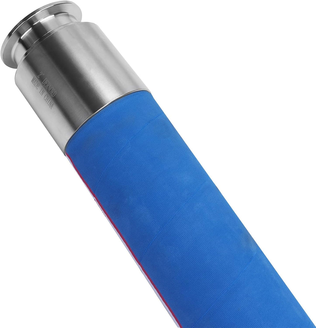 DERNORD Brewery Beer Hose Beverage Transfer Hose Food Grade with 2 Inch Tri-Clamp 3.2ft Length