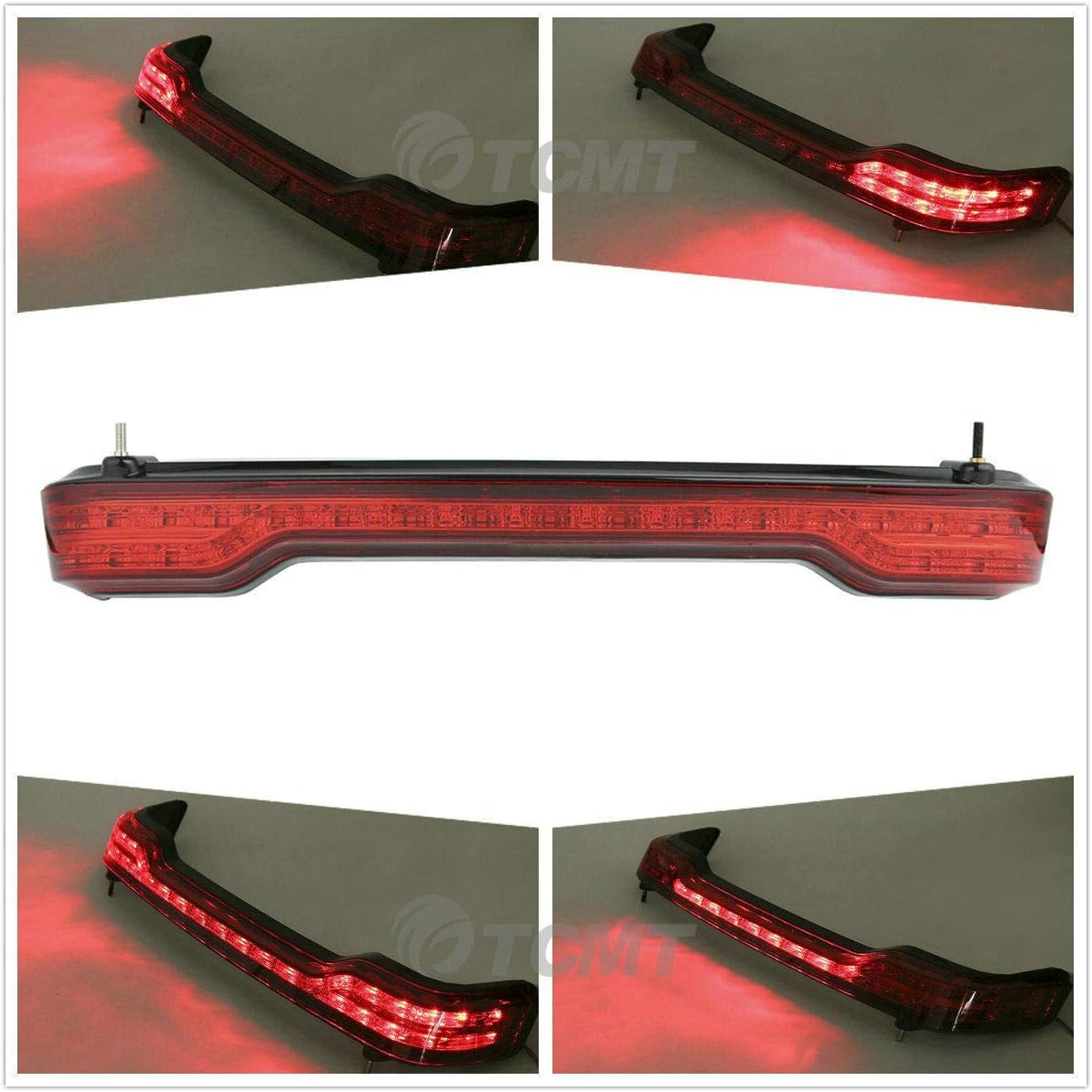 TCMT King Motorcycle Trunk Box Backrest Pad Luggage Rack Speakers Taillight Fit For Harley 2014-2025 Touring CVO Road King Road Glide Street Glide Electra Glide Pack