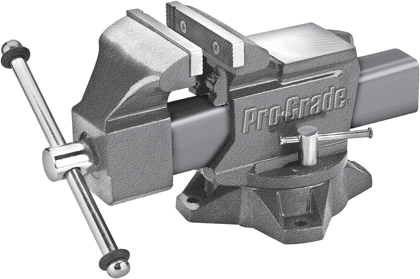 Pro-Grade Mechanic's Bench Vise 5-Inch Heavy Duty Vise with Swivel Base, 59114