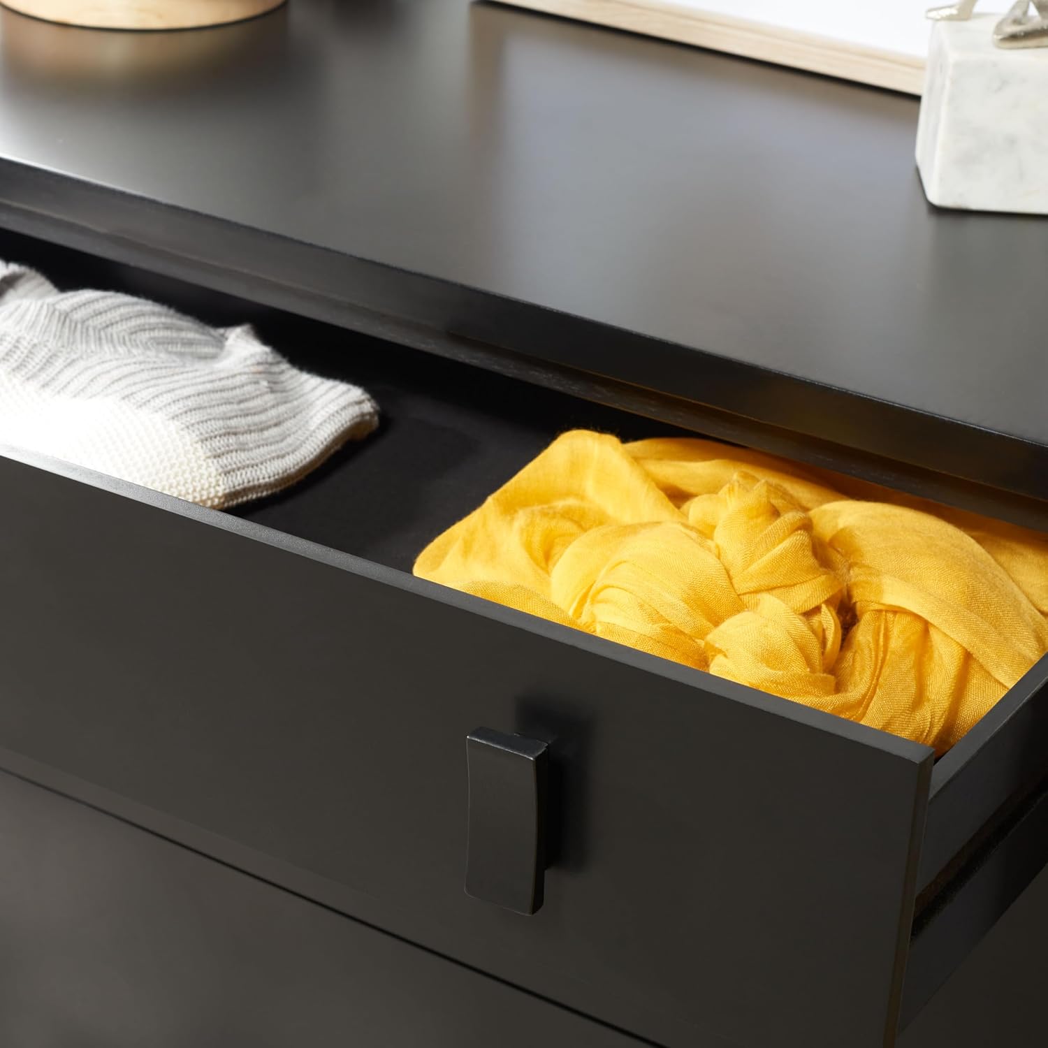 Safavieh Home Collection Blaize Black 3-Drawer Nightstand Dresser Chest