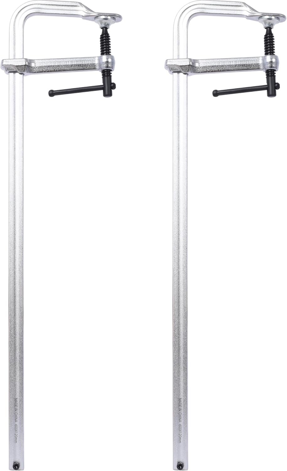 Heavy-Duty Steel Bar & F Clamp Set - Professional Drop Forged Clamps for Welding, Woodworking, Metalworking, DIY Crafts (24 inch x 4-3/4 inch Pack of 2)