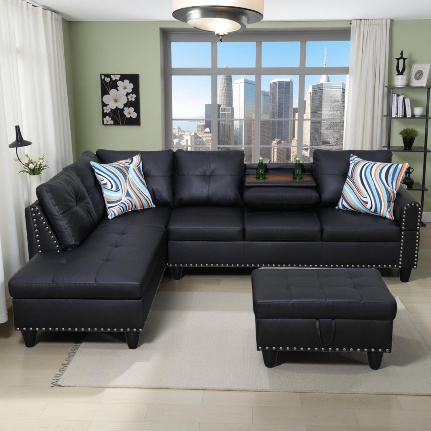 L Shaped Couches for Living Room, Sectional Couch Living Room Furniture
