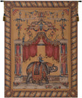 Charlotte Home Furnishings Inc. Grotesque Elephant French Tapestry Wall Hanging, 58 x 44 Inch, Viscose Cotton and Polyester Blend Wall Art, Woven In France, Perfect For Wall Decor