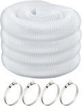 JUYO VONSAN 6 inch Dust Collection Hose 33ft 6' Heavy Duty Clear PVC Debris Flex Dust Collector Hose (6'' X 33ft)