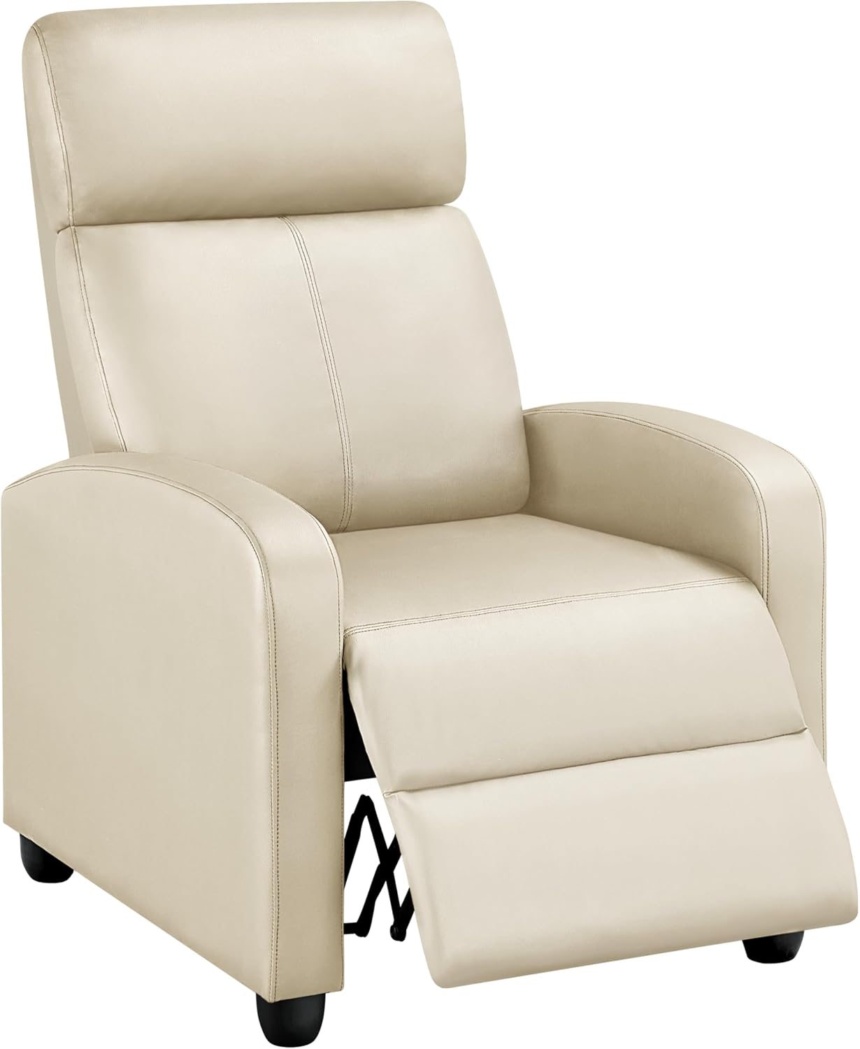 Topeakmart Recliner Chair for Living Room Recliner Sofa Reading Chair Single Sofa Home Theater Seating Modern Reclining Chair Easy Lounge with PU Leather Padded Seat Backrest