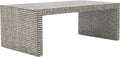 SAFAVIEH Home Collection Hamza Black Mother of Pearl Rectangle Coffee Table (Fully Assembled)
