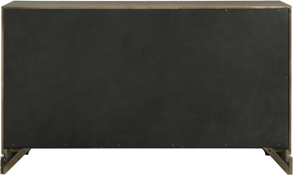 Coaster Home Furnishings - Gran Park - Wood - 6-Drawer Dresser with Brass Knobs, Felt-Lined Top, Rectangular Structure, Ball-Bearing Glides, Modern Classic Style - Bedroom - Dark Cocoa - 224933