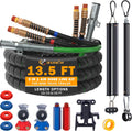 13.5 FT Semi Truck Air Lines Kit with 2 Pcs Tender Spring Kit and Glad Hands with Gladhand Holder & Handles 3IN1 Trailer Cord and Air Hoses Kit for Truck Trailer Tractor