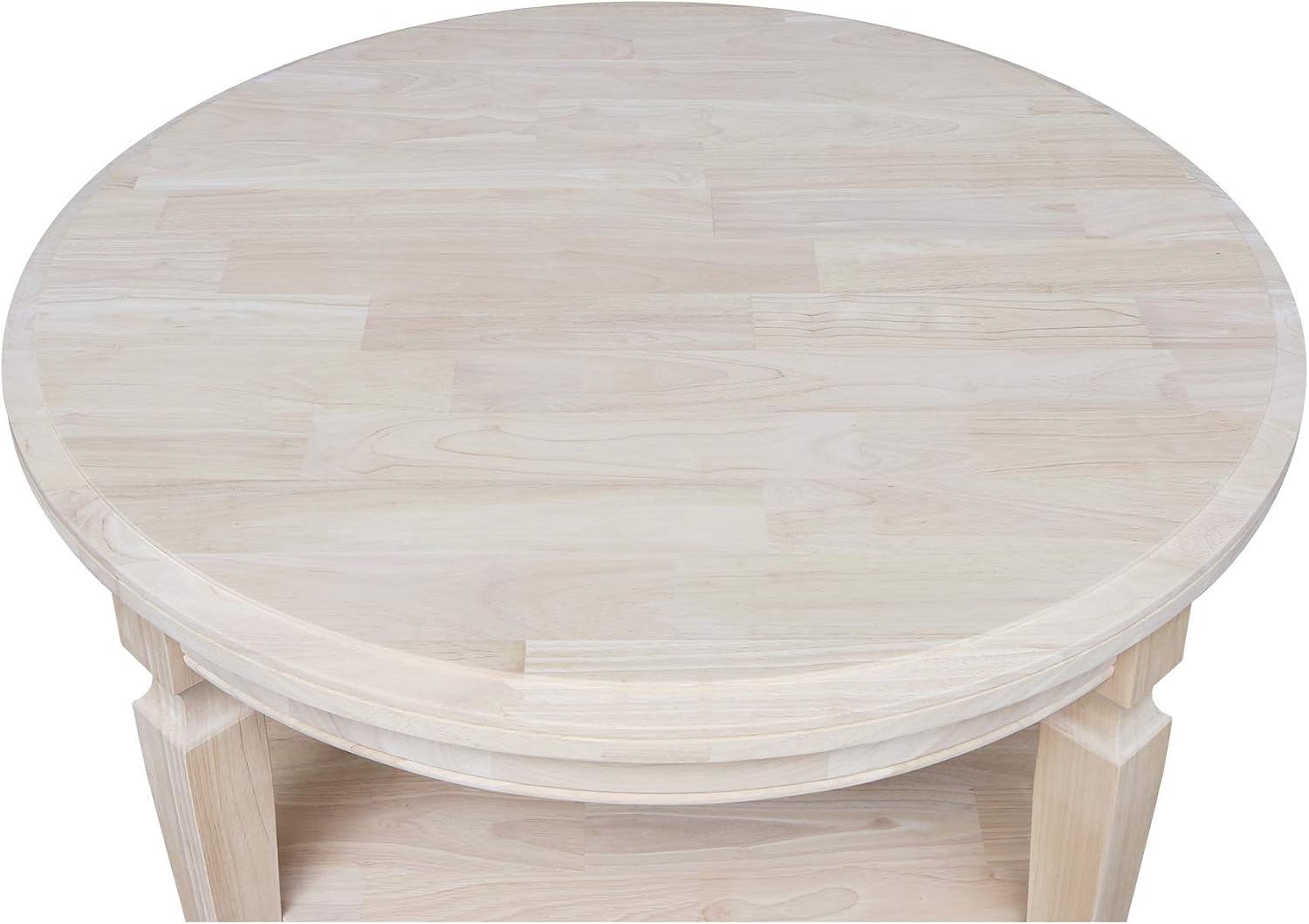 IC INTERNATIONAL CONCEPTS Vista Round Coffee Table Unfinished
