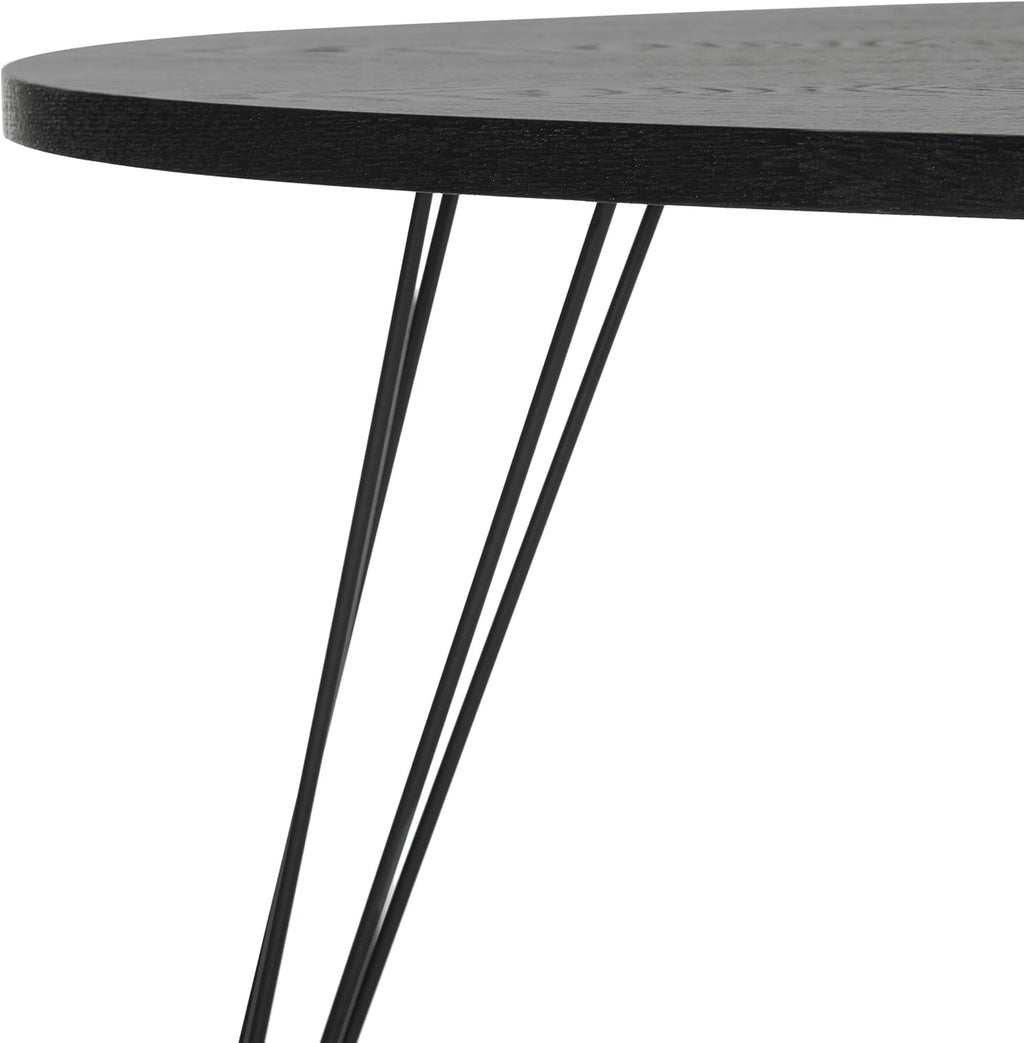 Safavieh Home Collection Rocco Retro Mid-Century Black Wood Coffee Table