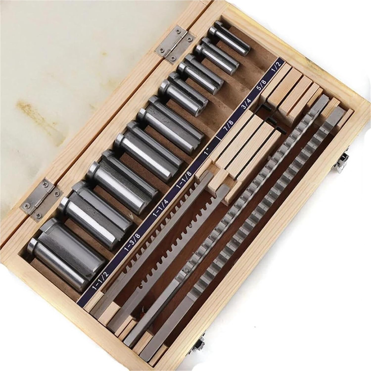 Keyway Broach 18pcs HSS 4mm 5mm 6mm 8mm Broaches 12-28 Cutting Broaching Bushings Tool Kit Industrial Tools