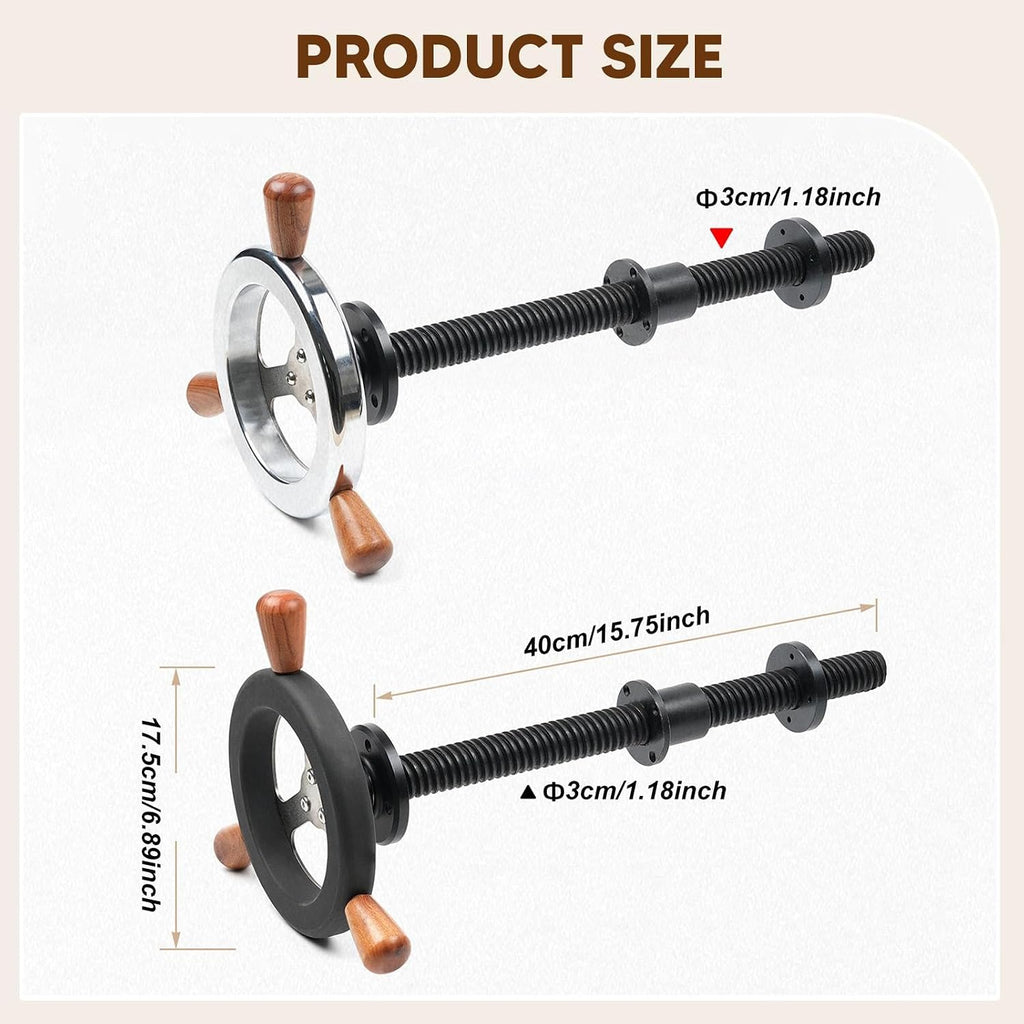 Generic Bench Screw Leg Vise Heavy Duty Easy to Install Premium with Handwheel, Black