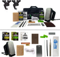Demon Podium Delux Ski Snowboard Tune Kit w/Iron, Premium Universal Wax Kit 399 Grams, Vise, Waxing Apron & Base Cleaner