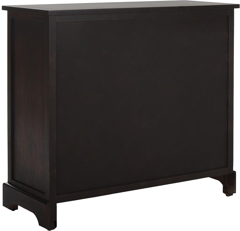 SAFAVIEH Furniture - Herman 2-Drawer Storage Unit - Brown - Solid Wood - Classic Storage Design - Ideal for Living Room, Entryway, Home Office, 29' W x 13' D x 27.5' H - Fully Assembled (AMH5702F)
